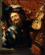 Gerrit van Honthorst The Merry Fiddler France oil painting artist